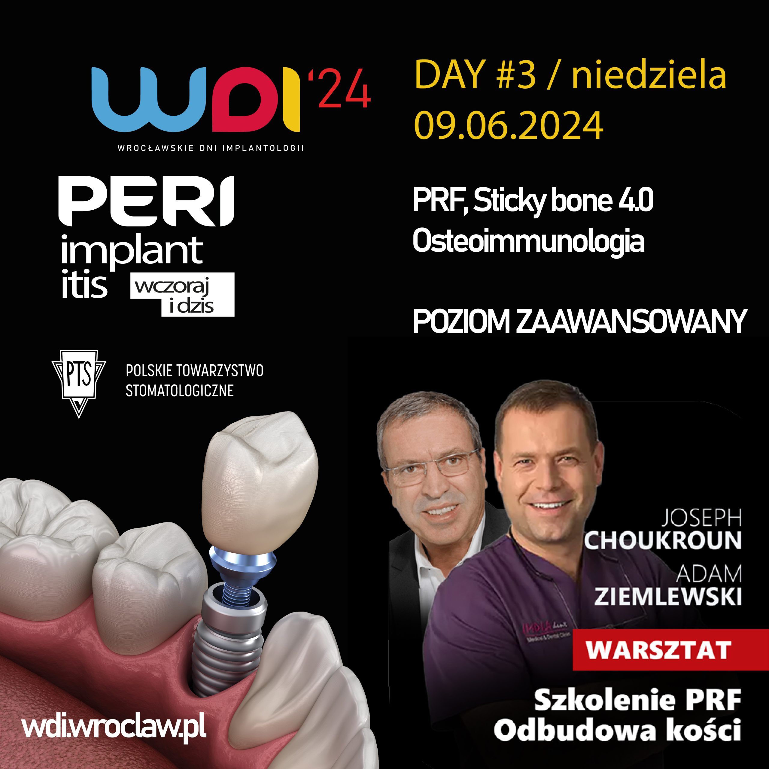 WARSZTAT PRF / Odbudowa Kości podczas Wrocławskich Dni Implantologii już w czerwcu!